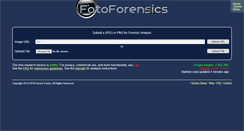 Desktop Screenshot of fotoforensics.org