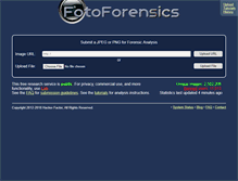 Tablet Screenshot of fotoforensics.org